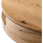 Featuring Matheus Natural Reclaimed French Coffee Table by Four Hands at Amethyst Home. Designed in partnership with longtime Four Hands collaborator Thomas Bina and Brazilian designer Ronald Sasson. A rounded coffee table made from reclaimed French oak, features beautiful natural graining. Lower layer lightens the whole look, while brining the option for bon. Amethyst Home provides interior design, new home construction design consulting, vintage area rugs, and lighting in the Houston metro area.