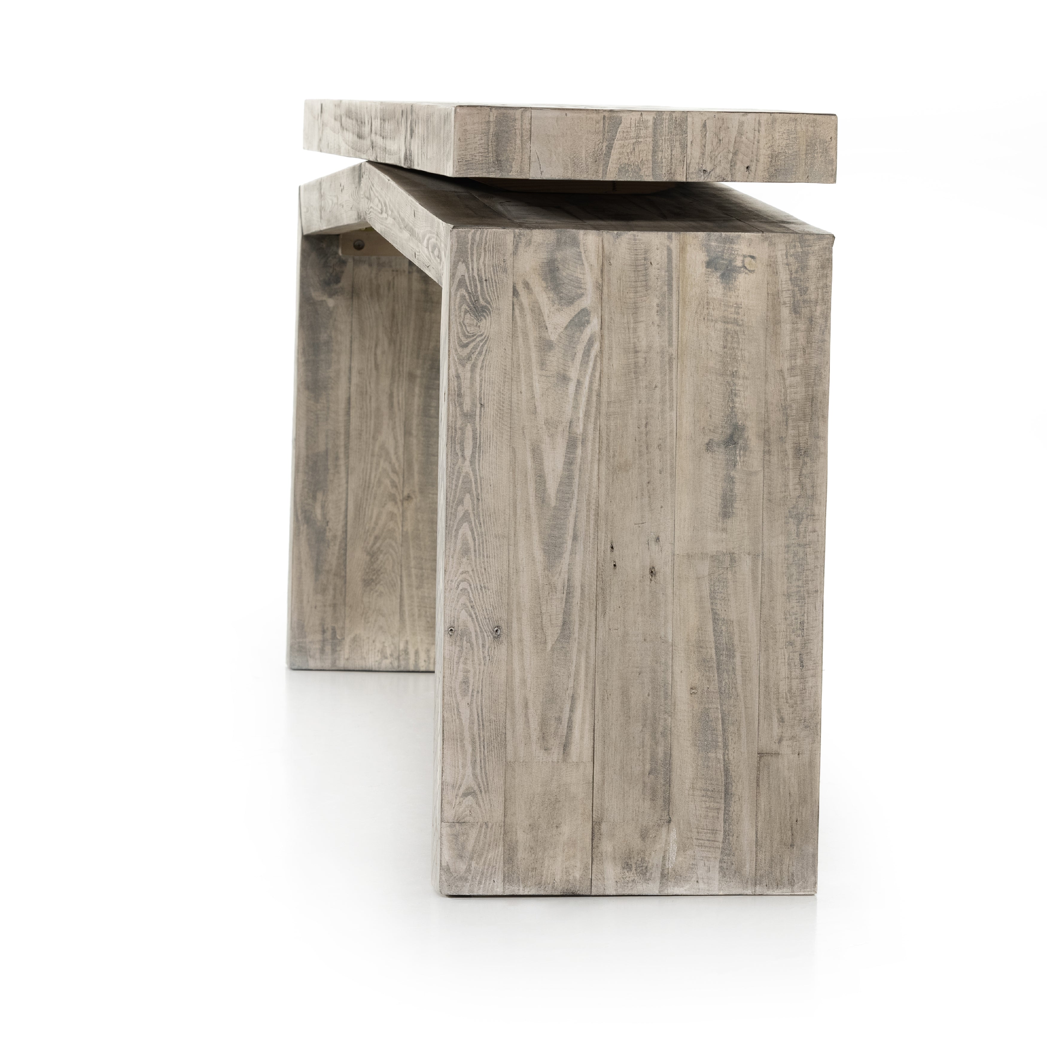 Featuring Matthes Weathered Wheat Console Table by Four Hands at Amethyst Home. Simple and streamlined to showcase natural beauty. Finished in a weathered wheat, solid reclaimed pine fashions a modern media console with rustic vibes.
Overall Dimensions: 79"W x 15"L x 31"HColors: Weathered WheatMaterials: Solid Reclaimed PineWeight: 70.55Clearance from Floor: 23.25"Distance Between . Amethyst Home provides interior design, new construction, custom furniture and area rugs in the Park City metro area