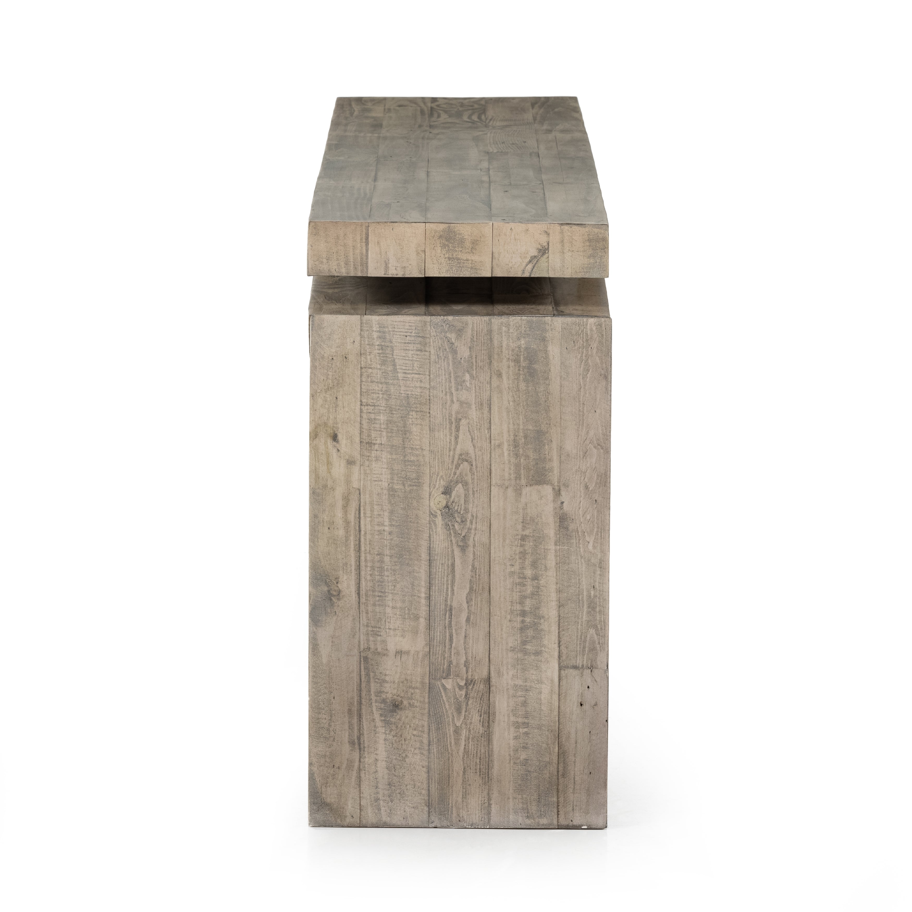 Featuring Matthes Weathered Wheat Console Table by Four Hands at Amethyst Home. Simple and streamlined to showcase natural beauty. Finished in a weathered wheat, solid reclaimed pine fashions a modern media console with rustic vibes.
Overall Dimensions: 79"W x 15"L x 31"HColors: Weathered WheatMaterials: Solid Reclaimed PineWeight: 70.55Clearance from Floor: 23.25"Distance Between Legs. Amethyst Home provides interior design, new construction, custom furniture and area rugs in the Tampa metro area