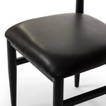 Featuring Mavery Sierra Espresso Armless Dining Chair by Four Hands at Amethyst Home. Classic midcentury form meets monochromatic comfort. The tapered-leg design of this oak dining chair is finished with an espresso-brown upholstered cushion for a sleek, inviting seat.
Collection: AshfordColors: Sierra Espresso, Brushed Ebony Oak, Brushed Ebony Oak Vene. Amethyst Home provides interior design, new home construction design consulting, vintage area rugs, and lighting in the Newport Beach metro area.