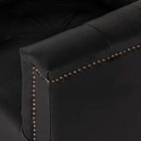 Featuring Maxx Swivel Chair - Heirloom Black by Four Hands at Amethyst Home. Enable your workspace with the modern aesthetic of the Maxx Heirloom Black Swivel Chair. The durable and sophisticated design of this ready-to-ship chair adds elegance and comfort to any workspace. Upholstered in black leather, the swivel design allows for full mobility, perfect for any environment.
Coll. Amethyst Home provides interior design, new construction, custom furniture, and area rugs in the Nashville metro area.