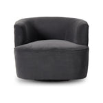 Featuring Mila Swivel Chair - Henry Charcoal by Four Hands at Amethyst Home. Charcoal high-performance fabric pairs with a hidden 360-degree swivel. Performance fabrics are specially created to withstand spills, stains, high traffic and wear, ensuring long-term comfort and unmatched durability.Overall Dimensions: 33"W x 35.5"L x 27"H
Collection: AtelierColo. Amethyst Home provides interior design, new home construction design consulting, vintage area rugs, and lighting in the Charlotte metro area.
