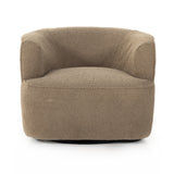Featuring Mila Swivel Chair - Sheepskin Camel by Four Hands at Amethyst Home. This fashion-forward upholstered piece, the Mila Sheepskin Camel Swivel Chair mixes an elegant fabric with interesting design elements from stainless steel to exposed hardwoods. Each piece features North American-made hardwood frames, steel suspension and hand craftsmanship for quality and comfort.
Overall Dimensi. Amethyst Home provides interior design services, furniture, rugs, and lighting in the Calabasas metro area.