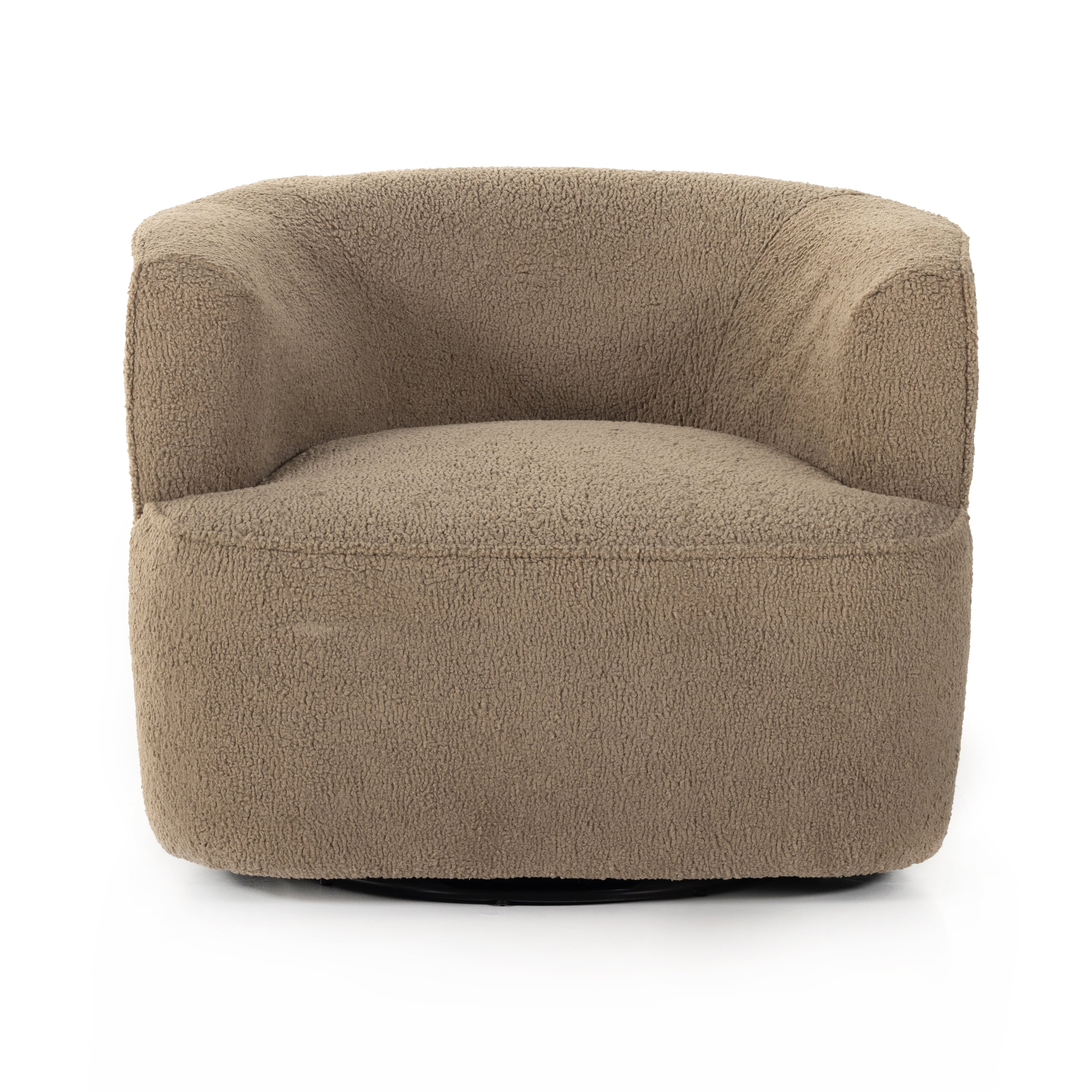 This fashion-forward upholstered piece, the Mila Swivel Chair mixes an elegant fabric with interesting design elements from stainless steel to exposed hardwoods. Each piece features North American-made hardwood frames, steel suspension and hand craftsmanship for quality and comfort. Amethyst Home provides interior design services, furniture, rugs, and lighting in the Calabasas metro area.