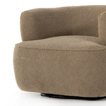 Featuring Mila Swivel Chair - Sheepskin Camel by Four Hands at Amethyst Home. This fashion-forward upholstered piece, the Mila Sheepskin Camel Swivel Chair mixes an elegant fabric with interesting design elements from stainless steel to exposed hardwoods. Each piece features North American-made hardwood frames, steel suspension and hand craftsmanship for quality and comfort.
Overall Dimensions. Amethyst Home provides interior design services, furniture, rugs, and lighting in the Dallas metro area.