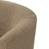 Featuring Mila Swivel Chair - Sheepskin Camel by Four Hands at Amethyst Home. This fashion-forward upholstered piece, the Mila Sheepskin Camel Swivel Chair mixes an elegant fabric with interesting design elements from stainless steel to exposed hardwoods. Each piece features North American-made hardwood frames, steel suspension and hand craftsmanship for quality and comfort.
Overall Di. Amethyst Home provides interior design services, furniture, rugs, and lighting in the Salt Lake City metro area.