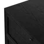 Featuring Millie Drifted Matte Black Nightstand by Four Hands at Amethyst Home. The Millie Drifted Matte Black Nightstand is perfect for adding a touch of modern charm to your home. With its drifted matte black veneer, solid parawood and iron accents, this nightstand brings a sophisticated style to any bedroom. Plus, the antique pewter and drifted oak colo. Amethyst Home provides interior design, new home construction design consulting, vintage area rugs, and lighting in the Alpharetta metro area.
