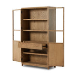 Featuring Millie Drifted Panel & Glass Door Cabinet by Four Hands at Amethyst Home. Drifted oak frames the interior shelving of this cabinet. Glass doors allow for prized possessions to dazzle on full display while spacious cabinets add out-of-view storage.Overall Dimensions: 47.25"W x 17.75"L x 82.75"H
Collection: IrondaleColors: Drifted Oak Solid ,Drifted Oak Veneer ,Tempered G. Amethyst Home provides interior design, new construction, custom furniture, and area rugs in the Nashville metro area.
