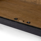 Featuring Millie Matte Black Panel & Glass Door Cabinet by Four Hands at Amethyst Home. Matte black drifted oak frames lighter interior shelving for subtle but striking contrast. Glass doors allow for prized possessions to dazzle on full display while spacious cabinets add out-of-view storage.Overall Dimensions: 47.25"W x 17.75"L x 82.75"H
Collection: IrondaleColors: Drifted Oak Soli. Amethyst Home provides interior design, new construction, custom furniture, and area rugs in the Omaha metro area.