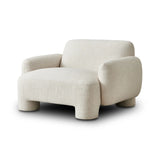 Featuring Mingh Palma Cream Accent Chair by Four Hands at Amethyst Home. Oversized and modern, this arm chair is a statement piece whether styled alone or with an existing living room setup. The cream basketweave covering subdues bold arms and cylindrical legs. With spring suspension in the seat cushion and webbed suspension in the back, the piece is design. Amethyst Home provides interior design, new home construction design consulting, vintage area rugs, and lighting in the Calabasas metro area.