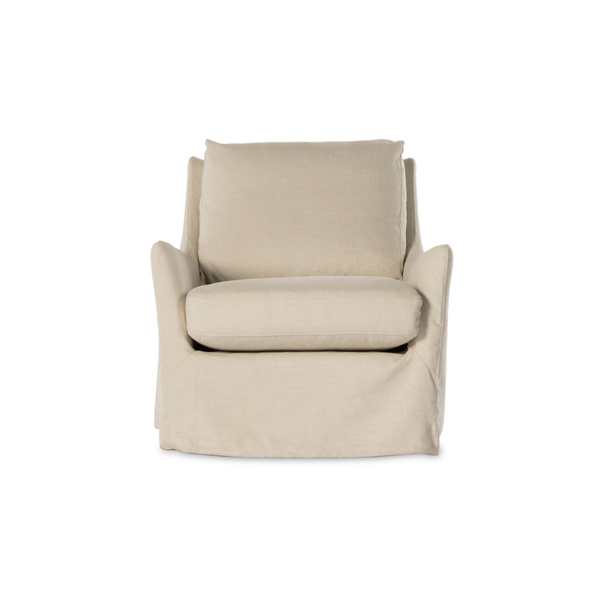 Monette Natural Slipcover Swivel Chair | shipping 10/15/2025