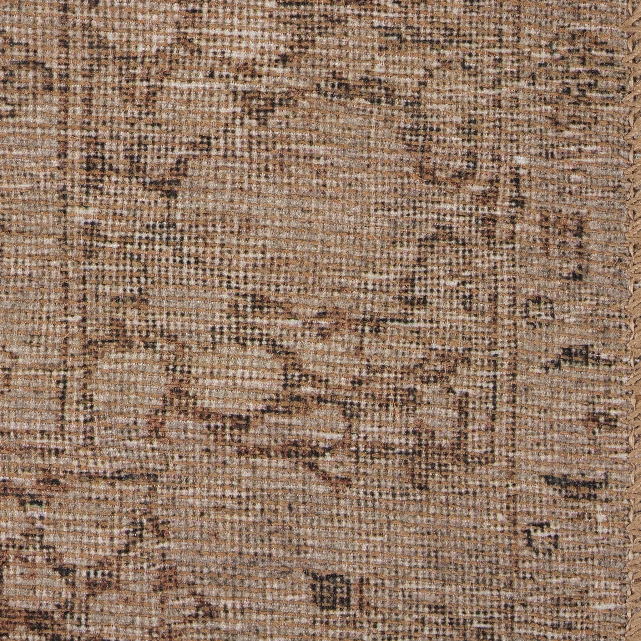 A jute-blend area rug is power-loomed in Egypt. Each pattern is created from a high-quality scan of a vintage rug. A team of graphic designers then perfects the pattern and colors to closely resemble the original rug. The result: a textural and versatile piece that looks authentically antiqued.Overall Dimensions60.00"w x 0.50"d x 96. Amethyst Home provides interior design, new home construction design consulting, vintage area rugs, and lighting in the Portland metro area.