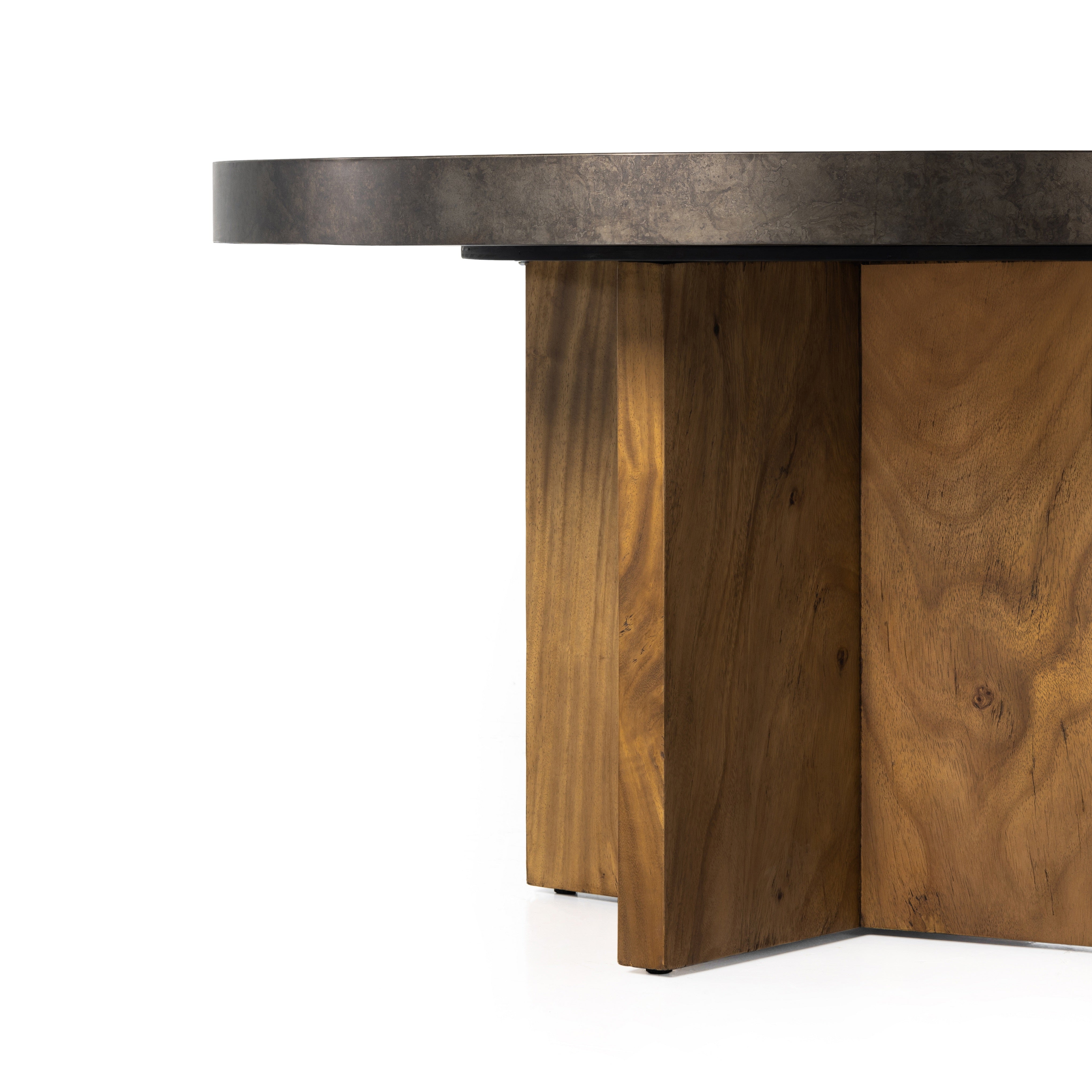 Featuring Natural Brown Guanacaste Poker Table by Four Hands at Amethyst Home. Handmade by skilled artisans, the Natural Brown Guanacaste Poker Table is a one-of-a-kind game that features a beautiful blend of hand-finished Guanacaste wood and metal that’s been aged through a manual, month-long process using natural elements to bring unique character to each. Amethyst Home provides interior design, new home construction design consulting, vintage area rugs, and lighting in the San Diego metro area.