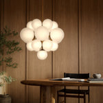 Featuring Nova Burnished Brass Chandelier by Four Hands at Amethyst Home. Marbled glass spheres form an interstellar cluster around a burnished brass frame. Each globe is individually blown, shaped and sculpted by hand through a one-hour process. Brass and glass are 98% recyclable. Designed and sustainably crafted in Poland by Schwung.
Overall Dimensions . Amethyst Home provides interior design, new home construction design consulting, vintage area rugs, and lighting in the Kansas City metro area.