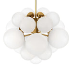 Featuring Nova Burnished Brass Chandelier by Four Hands at Amethyst Home. Marbled glass spheres form an interstellar cluster around a burnished brass frame. Each globe is individually blown, shaped and sculpted by hand through a one-hour process. Brass and glass are 98% recyclable. Designed and sustainably crafted in Poland by Schwung.
Overall Dimensions :. Amethyst Home provides interior design, new home construction design consulting, vintage area rugs, and lighting in the Scottsdale metro area.