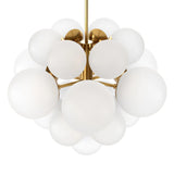 Featuring Nova Burnished Brass Chandelier by Four Hands at Amethyst Home. Marbled glass spheres form an interstellar cluster around a burnished brass frame. Each globe is individually blown, shaped and sculpted by hand through a one-hour process. Brass and glass are 98% recyclable. Designed and sustainably crafted in Poland by Schwung.
Overall Dimensions :. Amethyst Home provides interior design, new home construction design consulting, vintage area rugs, and lighting in the Scottsdale metro area.