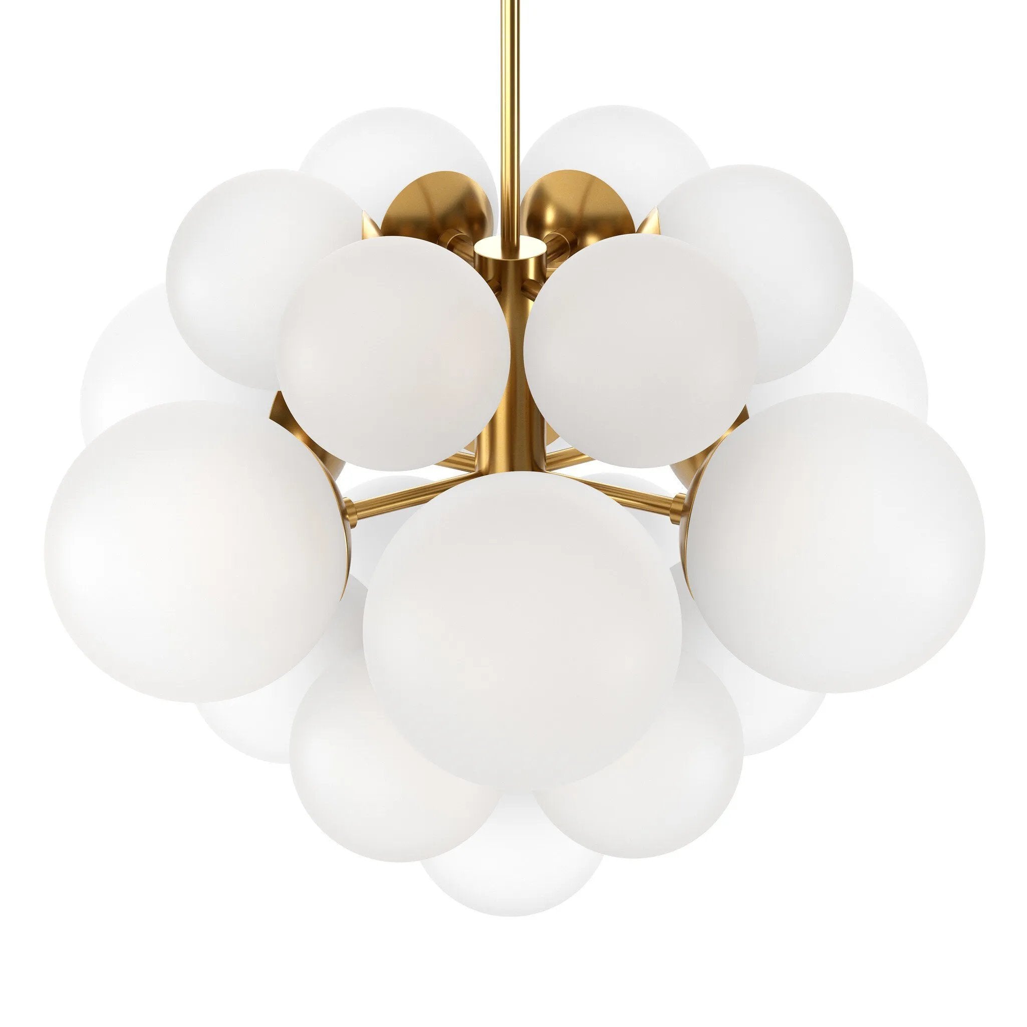 Featuring Nova Burnished Brass Chandelier by Four Hands at Amethyst Home. Marbled glass spheres form an interstellar cluster around a burnished brass frame. Each globe is individually blown, shaped and sculpted by hand through a one-hour process. Brass and glass are 98% recyclable. Designed and sustainably crafted in Poland by Schwung.
Overall Dimensions :. Amethyst Home provides interior design, new home construction design consulting, vintage area rugs, and lighting in the Scottsdale metro area.