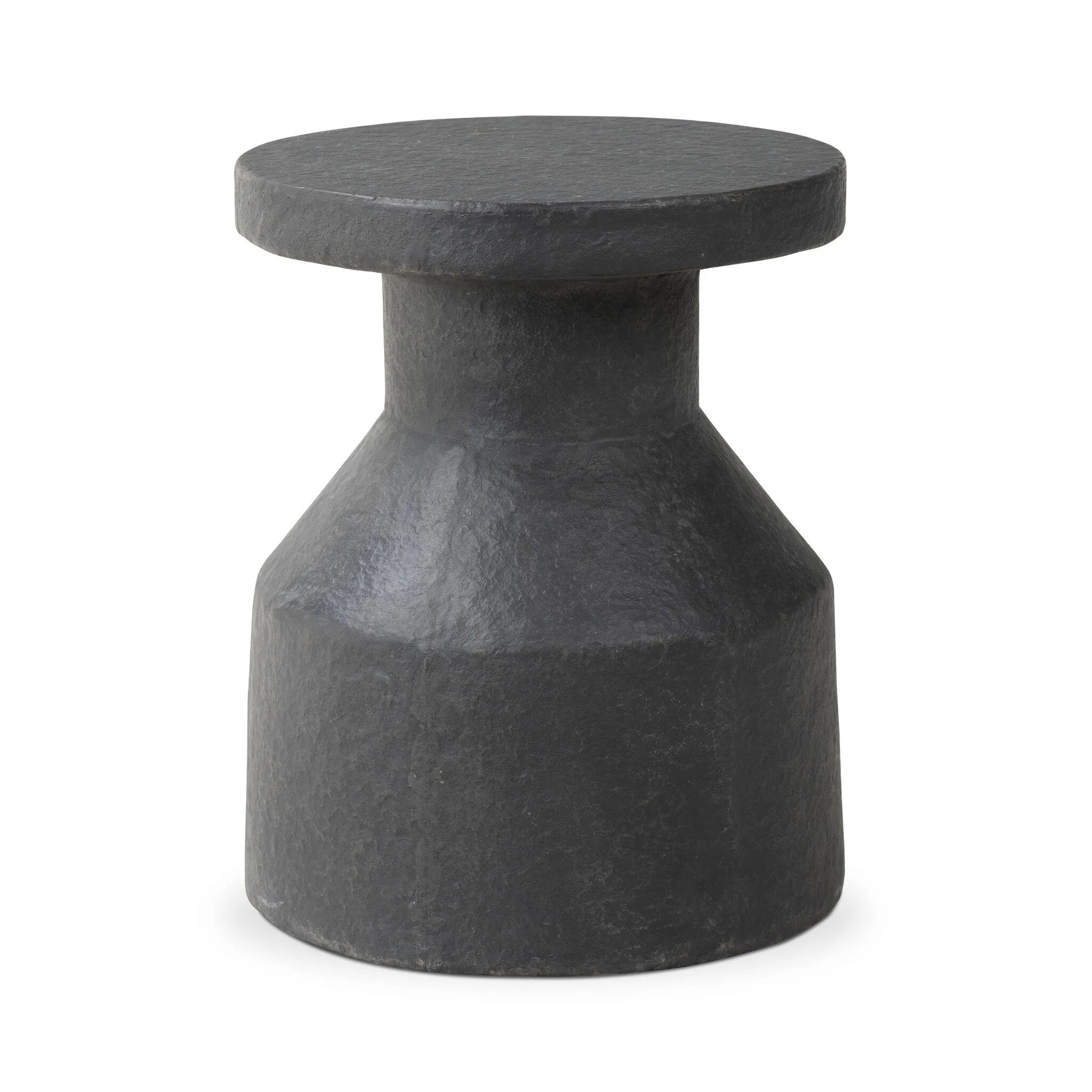 Featuring Odeon Distressed Graphite Concrete End Table by Four Hands at Amethyst Home. With heavy texture and contemporary shaping, an end table of distressed grey concrete can be styled just about anywhere.Collection: ChandlerColors: Distressed Graphite ConcreteMaterials: Concrete Weight: 26.01 lbs. Amethyst Home provides interior design, new home construction design consulting, vintage area rugs, and lighting in the Newport Beach metro area.