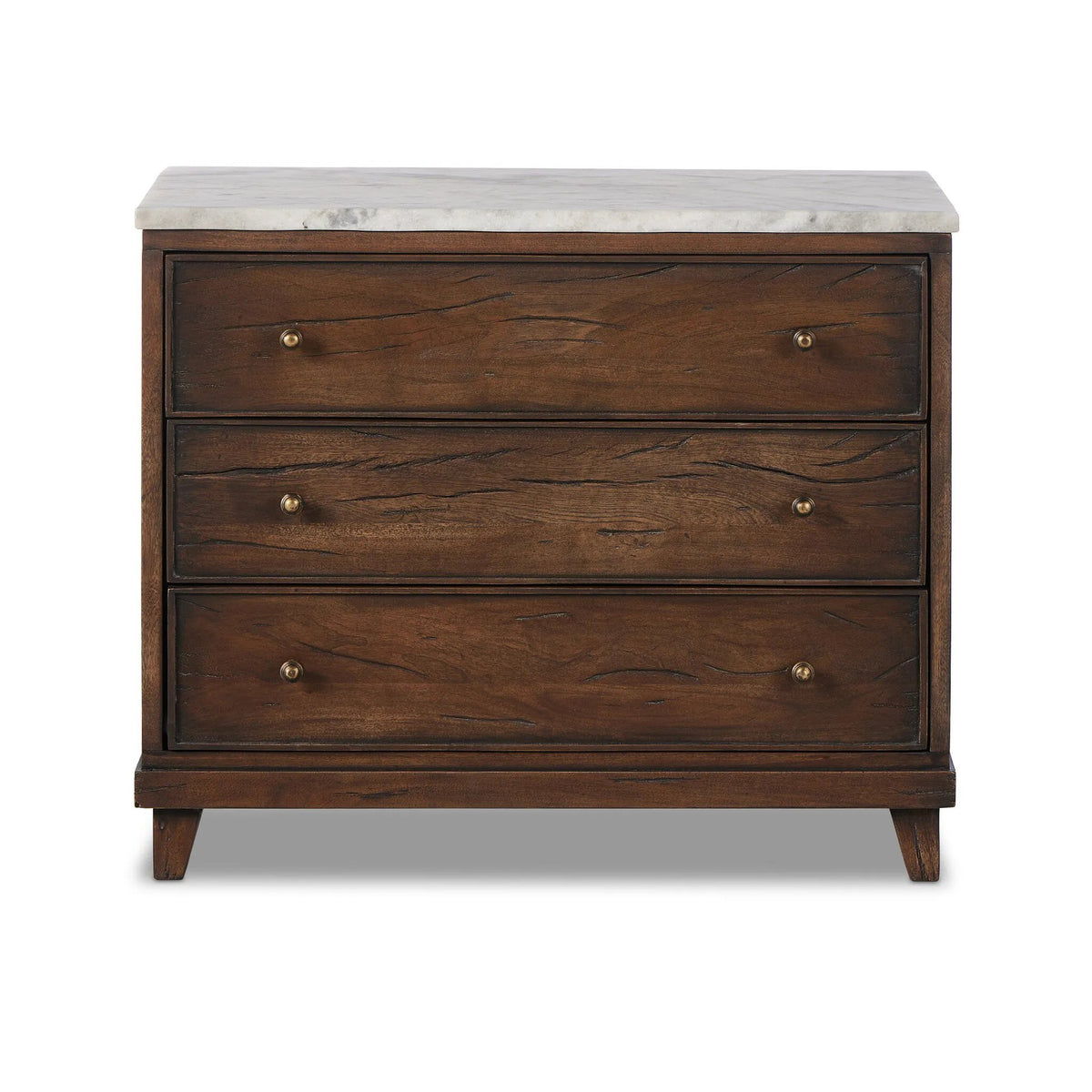 Odette Antique Belgium Bleach Marble Nightstand | shipping 10/10/2025