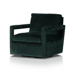 Work some color into your mix with low, structured seating upholstered in an emerald performance fabric â€“ all atop a 360-degree swivel. Performance fabrics are specially created to withstand spills, stains, high traffic and wear, ensuring long-term comfort and unmatched durability. Amethyst Home provides interior design, new construction, custom furniture, and area rugs in the Tampa metro area.