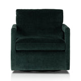 Work some color into your mix with low, structured seating upholstered in an emerald performance fabric â€“ all atop a 360-degree swivel. Performance fabrics are specially created to withstand spills, stains, high traffic and wear, ensuring long-term comfort and unmatched durability. Amethyst Home provides interior design, new construction, custom furniture, and area rugs in the Winter Garden metro area.