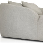 Featuring Opal Faye Sand Outdoor Daybed by Four Hands at Amethyst Home. U-shaped and spacious, this fully upholstered outdoor daybed invites you to lounge. Sink-in cushioning and three knife-edge throw pillows offer additional comfort. Cover or store indoors during inclement weather and when not in use.Overall Dimensions: 68"W x 65.25"L x 35"H
Collection: So. Amethyst Home provides interior design, new home construction design consulting, vintage area rugs, and lighting in the Portland metro area.
