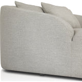Featuring Opal Faye Sand Outdoor Daybed by Four Hands at Amethyst Home. U-shaped and spacious, this fully upholstered outdoor daybed invites you to lounge. Sink-in cushioning and three knife-edge throw pillows offer additional comfort. Cover or store indoors during inclement weather and when not in use.Overall Dimensions: 68"W x 65.25"L x 35"H
Collection: So. Amethyst Home provides interior design, new home construction design consulting, vintage area rugs, and lighting in the Portland metro area.