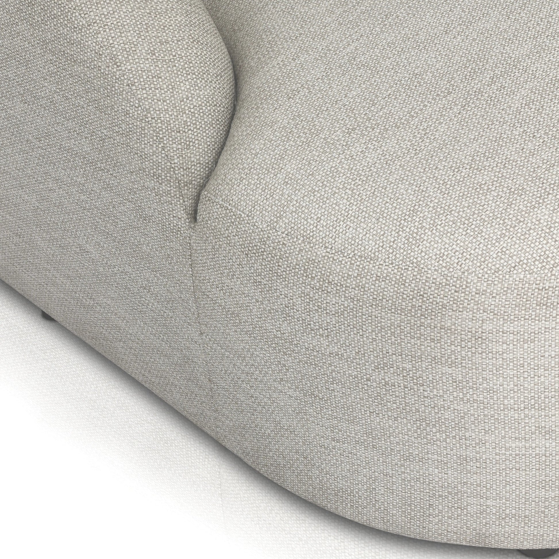 U-shaped and spacious, this fully upholstered outdoor daybed invites you to lounge. Sink-in cushioning and three knife-edge throw pillows offer additional comfort. Cover or store indoors during inclement weather and when not in use.Collection: Solan Amethyst Home provides interior design, new home construction design consulting, vintage area rugs, and lighting in the Tampa metro area.