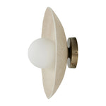 Featuring Organic Light Sand Ceramic Sconce by Four Hands at Amethyst Home. Organic in spirit. A light sand-colored porcelain disc is nestled in a slim iron frame for a spare but impactful look.Overall Dimensions: 7"W x 14"L x 14"H
Collection: RykerColors: Brass ,Opal White Glass ,Light SandMaterials: Iron ,Glass ,Ceramic Weight: 5.16 lbsBulb(s) Included:. Amethyst Home provides interior design, new home construction design consulting, vintage area rugs, and lighting in the Kansas City metro area.