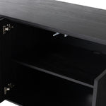Featuring Paden Aged Black Acacia Sideboard by Four Hands at Amethyst Home. Streamlined and mysterious -- the Paden sideboard is an Amethyst favorite with beautifully concealed storage.Overall Dimensions: 94"W x 23"L x 33"H
Collection: HaidenColors: Aged Black Acacia ,Aged Black Acacia SolidMaterials: Thin Acacia Veneer ,Solid Acacia Weight: 220.46 lbs. Amethyst Home provides interior design, new home construction design consulting, vintage area rugs, and lighting in the Calabasas metro area.