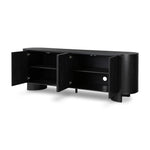 Featuring Paden Aged Black Acacia Sideboard by Four Hands at Amethyst Home. Streamlined and mysterious -- the Paden sideboard is an Amethyst favorite with beautifully concealed storage.Overall Dimensions: 94"W x 23"L x 33"H
Collection: HaidenColors: Aged Black Acacia ,Aged Black Acacia SolidMaterials: Thin Acacia Veneer ,Solid Acacia Weight: 220.46 lbs. Amethyst Home provides interior design, new home construction design consulting, vintage area rugs, and lighting in the Scottsdale metro area.