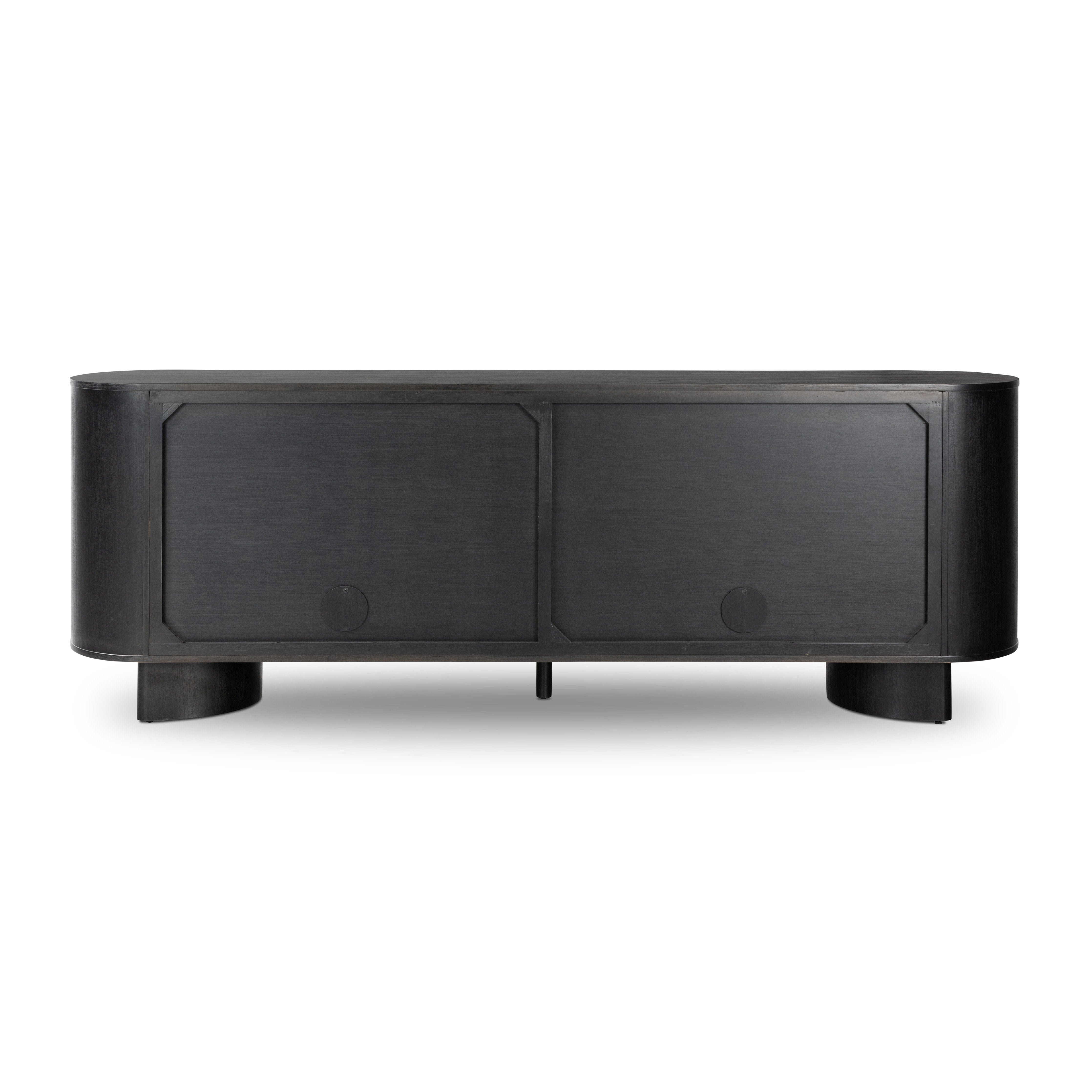 Featuring Paden Aged Black Acacia Sideboard by Four Hands at Amethyst Home. Streamlined and mysterious -- the Paden sideboard is an Amethyst favorite with beautifully concealed storage.Overall Dimensions: 94"W x 23"L x 33"H
Collection: HaidenColors: Aged Black Acacia ,Aged Black Acacia SolidMaterials: Thin Acacia Veneer ,Solid Acacia Weight: 220.46 lbs. Amethyst Home provides interior design, new home construction design consulting, vintage area rugs, and lighting in the Washington metro area.