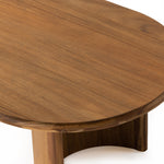 Featuring Paden Sandy Acacia Coffee Table by Four Hands at Amethyst Home. A study in shape. Solid brown acacia forms crescent-shaped legs and sprawling oval tabletop, bringing organic presence to the living room.
Overall Dimensions: 51"W x 27"L x 17"HColors: Sandy AcaciaMaterials: Thin Acacia VeneerWeight: 52.91Volume: 10.03Clearance from Floor: 15.5"Distance . Amethyst Home provides interior design, new home construction design consulting, vintage area rugs, and lighting in the Boston metro area.