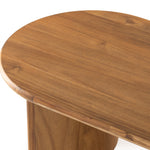 Featuring Paden Sandy Acacia Coffee Table by Four Hands at Amethyst Home. A study in shape. Solid brown acacia forms crescent-shaped legs and sprawling oval tabletop, bringing organic presence to the living room.
Overall Dimensions: 51"W x 27"L x 17"HColors: Sandy AcaciaMaterials: Thin Acacia VeneerWeight: 52.91Volume: 10.03Clearance from Floor: 15.5"Distanc. Amethyst Home provides interior design, new home construction design consulting, vintage area rugs, and lighting in the Monterey metro area.