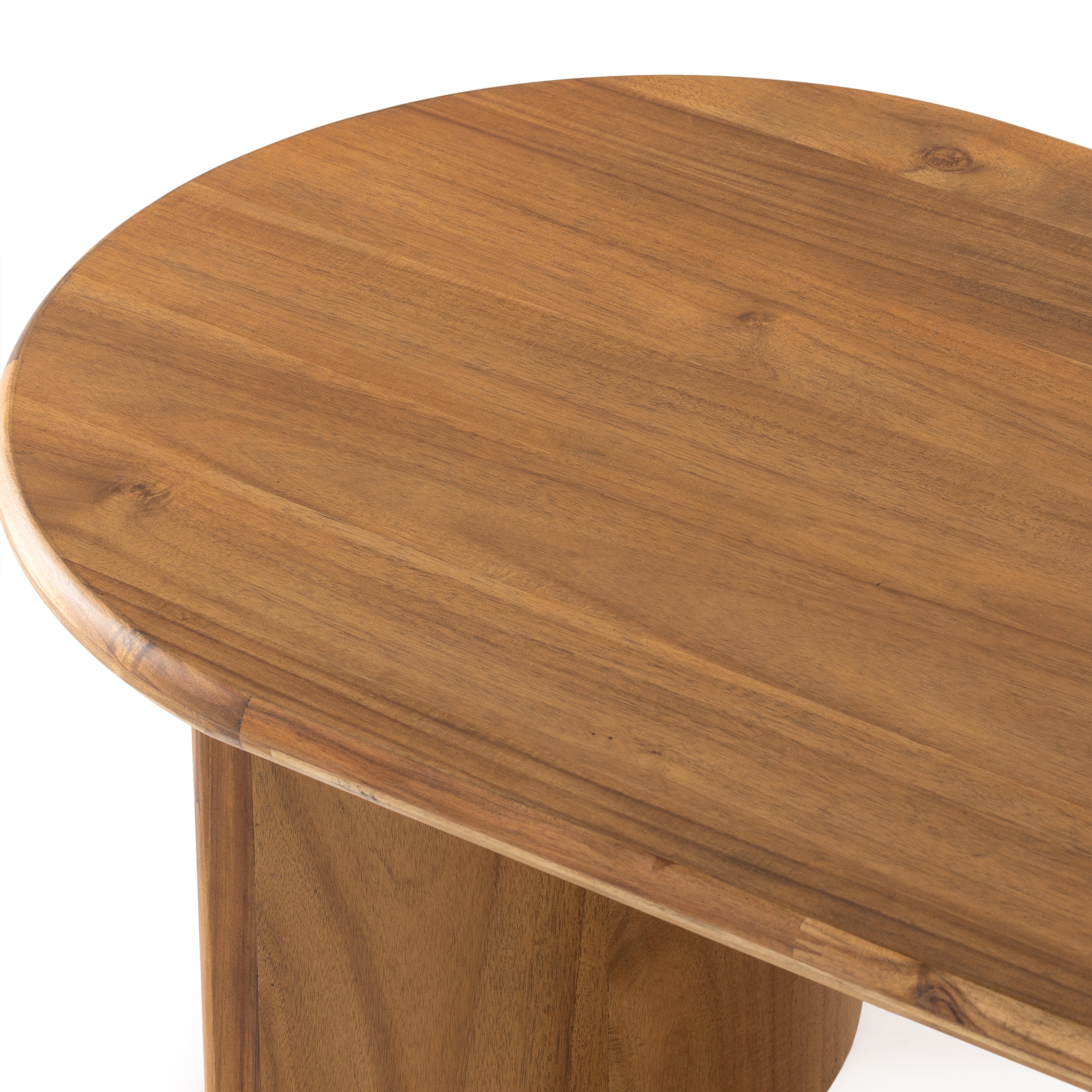 Featuring Paden Sandy Acacia Coffee Table by Four Hands at Amethyst Home. A study in shape. Solid brown acacia forms crescent-shaped legs and sprawling oval tabletop, bringing organic presence to the living room.
Overall Dimensions: 51"W x 27"L x 17"HColors: Sandy AcaciaMaterials: Thin Acacia VeneerWeight: 52.91Volume: 10.03Clearance from Floor: 15.5"Distanc. Amethyst Home provides interior design, new home construction design consulting, vintage area rugs, and lighting in the Monterey metro area.
