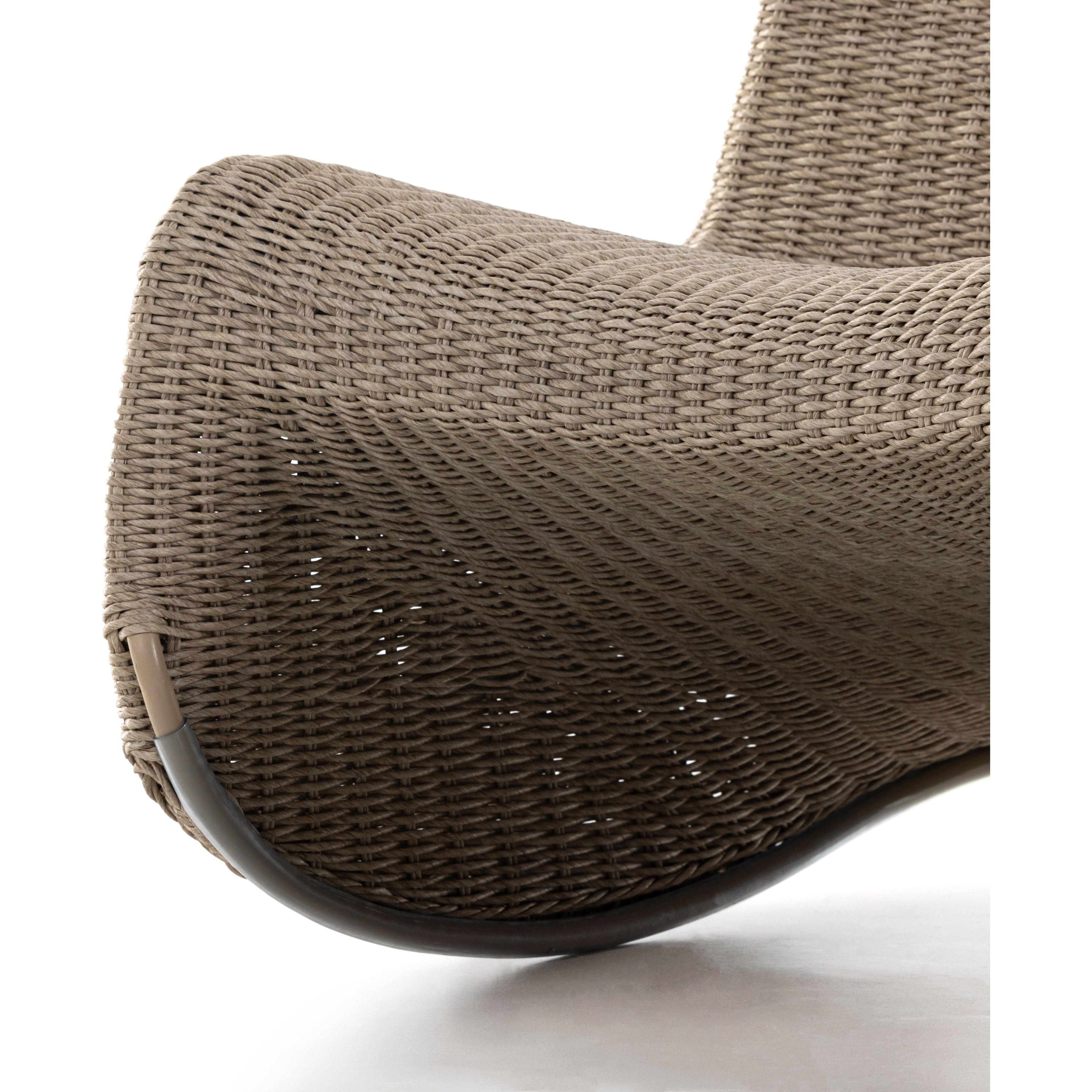 Featuring Portia Vintage White Outdoor Rocking Chair by Four Hands at Amethyst Home. Based off a vintage shape, Portia Vintage White Outdoor Rocking Chair brings dramatic curves to this statement-making rocking chair. Cover or store indoors during inclement weather and when not in use.
Overall Dimensions: 28"W x 37"L x 32"HWeight: 60.85 lbsMaterials: 100% Polyethylene
Seat Depth: 20.75"Seat Hei. Amethyst Home provides interior design services, furniture, rugs, and lighting in the Miami metro area.