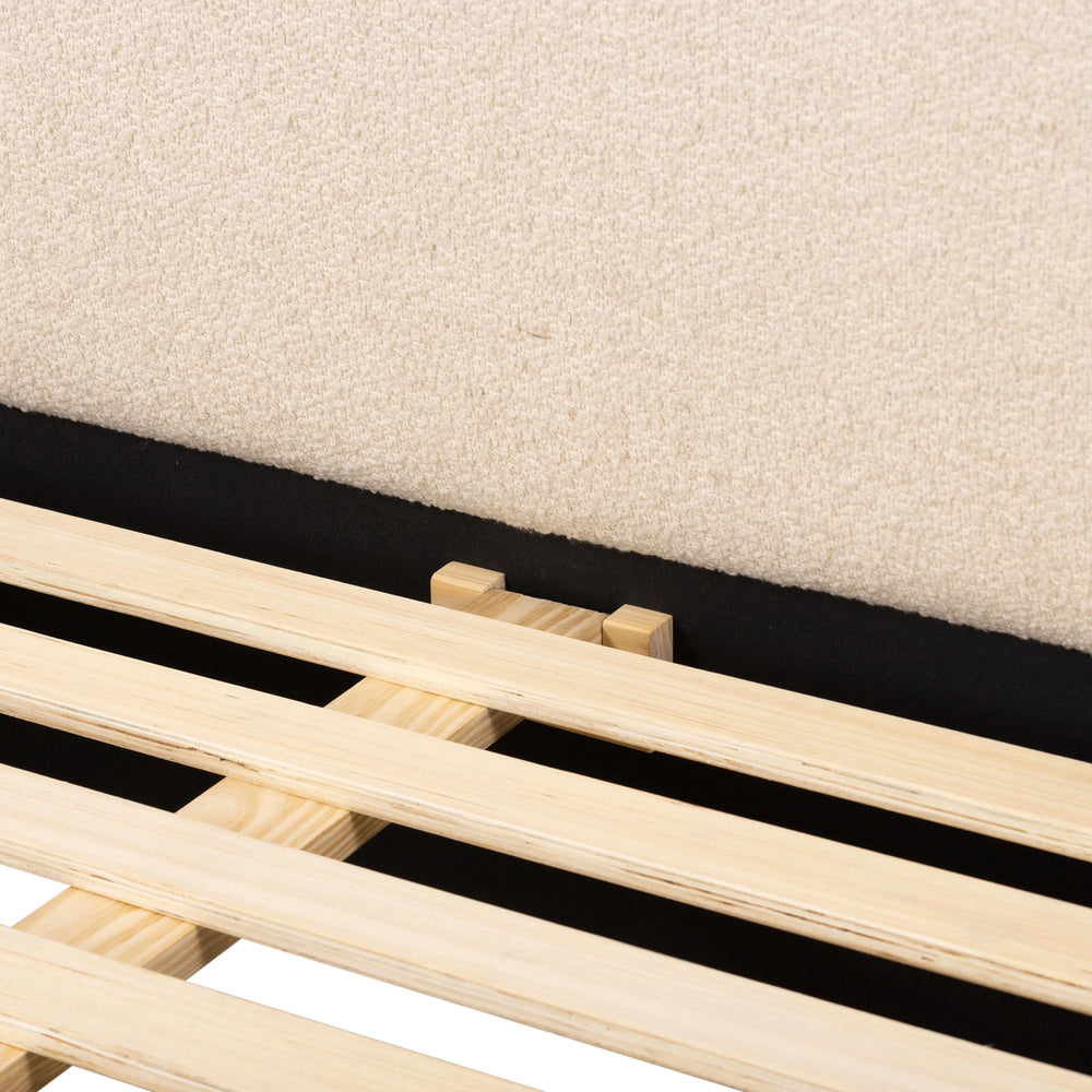 Quincy Lisbon Cream-King Bed | ready to ship!