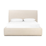Featuring Quincy Lisbon Cream-Queen Bed by Four Hands at Amethyst Home. Modern, clean shaping meets inflated comfort with this padded, upholstered bed frame in a textural boucle-like pattern.Overall Dimensions: 73"W x 92.25"L x 40"H
Collection: EastonColors: Lisbon Cream ,BlackMaterials: 81% Pl, 19% Pc ,Solid Parawood Weight: 188.38 lbs. Amethyst Home provides interior design, new home construction design consulting, vintage area rugs, and lighting in the Miami metro area.
