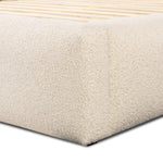 Featuring Quincy Lisbon Cream-Queen Bed by Four Hands at Amethyst Home. Modern, clean shaping meets inflated comfort with this padded, upholstered bed frame in a textural boucle-like pattern.Overall Dimensions: 73"W x 92.25"L x 40"H
Collection: EastonColors: Lisbon Cream ,BlackMaterials: 81% Pl, 19% Pc ,Solid Parawood Weight: 188.38 lbs. Amethyst Home provides interior design, new home construction design consulting, vintage area rugs, and lighting in the Newport Beach metro area.