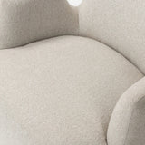 Featuring Reed Crete Pebble Accent Swivel Chair by Four Hands at Amethyst Home. The angular cutouts and tapered sides give this 360-degree swivel a geometric update. A modern take on a retro look, the chair's spring suspension and brushed pebble textile covering make it a truly transitional piece.
Collection: FarrowColors: Crete PebbleMaterials: 100% Polyest. Amethyst Home provides interior design, new home construction design consulting, vintage area rugs, and lighting in the Monterey metro area.