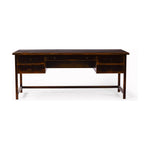 Featuring Reign Desk - Distressed Walnut by Four Hands at Amethyst Home. It's a material thing. Made entirely from solid pine, a specialized waxed finish gives this roomy five-drawer desk a purposefully antiqued look.Overall Dimensions: 72"W x 30"L x 30"H
Collection: CordellaColors: Distressed Walnut ,Distressed CopperMaterials: Solid Birch Weight: 116.84 lbs. Amethyst Home provides interior design, new construction, custom furniture, and area rugs in the Charlotte metro area.