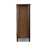 Featuring Russ Aged Oak Tall Dresser by Four Hands at Amethyst Home. Like an heirloom tallboy with six drawers, this aged oak dresser has room for it all. Detailed with an overhang surface, carved edges top to bottom, angled legs and oval drawer pulls finished in dark gunmetal.
Overall Dimensions: 21.0" L x 39.0 " W x 53.0" H
Collection: BoltonColors: Aged O. Amethyst Home provides interior design, new home construction design consulting, vintage area rugs, and lighting in the Portland metro area.