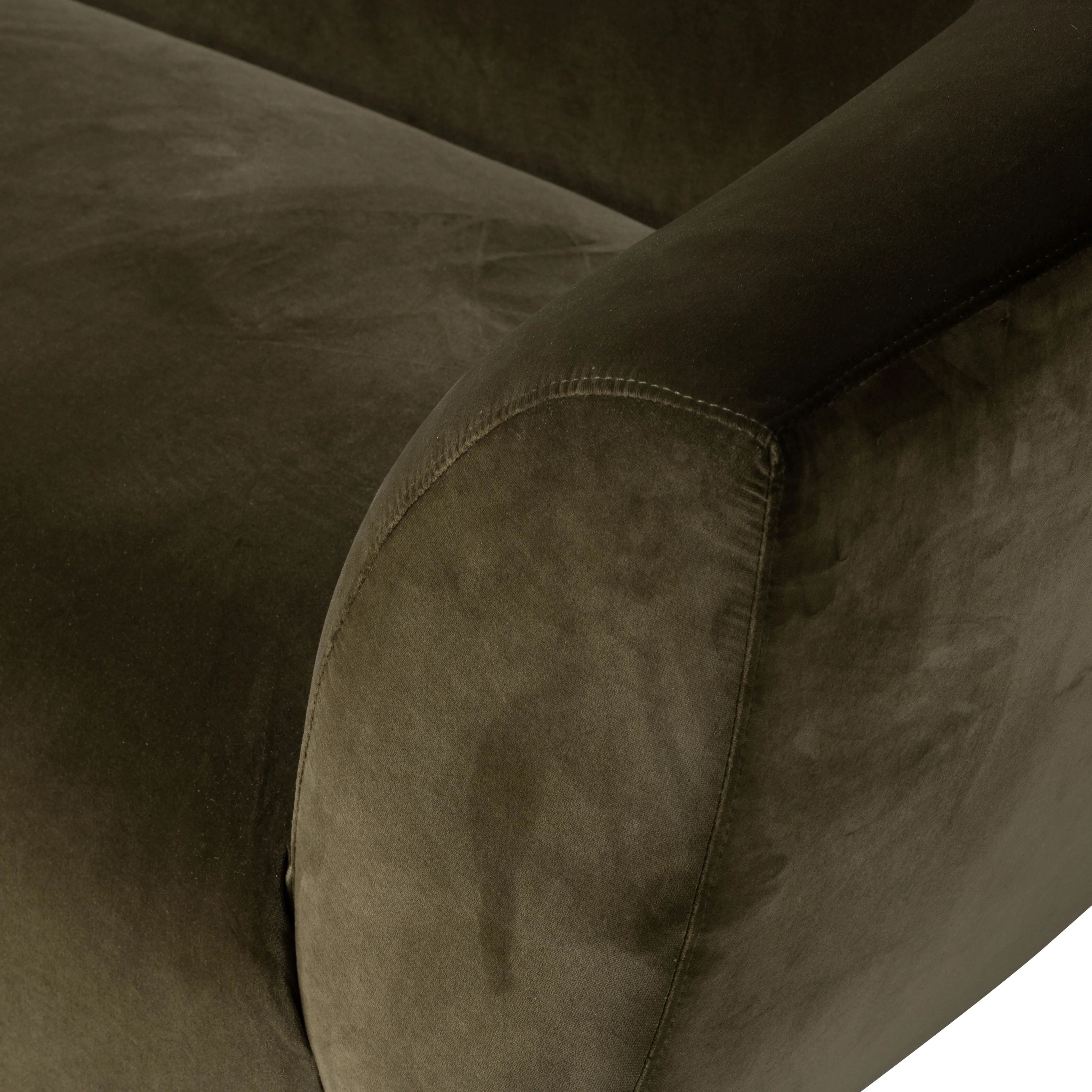 Featuring Sabine 87"-Surrey Olive Sofa by Four Hands at Amethyst Home. Get comfortable on this velvety cotton-blend sofa, complete with tight tailoring and rounded corners. Column-like parawood legs are finished in a weathered sepia hue.Overall Dimensions: 35.75"W x 87"L x 28"H
Collection: EastonColors: Surrey Olive ,Weathered SepiaMaterials: 76.8% Co, 23.2% Pl. Amethyst Home provides interior design, new home construction design consulting, vintage area rugs, and lighting in the Miami metro area.