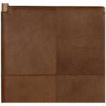 Solid ash framing and heirloom leather panel details craft this safari-inspired bed frame. Sourced from one of the oldest family-owned tanneries in Italyâ€™s Bassano del Grappa, our heirloom leather covering is salvaged and processed from upcycled hides featuring an abundance of natural markings, scars and color variations. Amethyst Home provides interior design, new home construction design consulting, vintage area rugs, and lighting in the Scottsdale metro area.