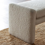 Featuring Serena Durham Cream Accent Bench by Four Hands at Amethyst Home. Cream, boucle-like upholstery covers a long, sophisticated dining bench.Overall Dimensions: 18"W x 70"Lx 19"H
Collection: TownsendColors: Durham CreamMaterials: 61% Polyester, 39% W Weight: 48.5 lbs. Amethyst Home provides interior design, new home construction design consulting, vintage area rugs, and lighting in the Calabasas metro area.