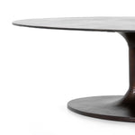 We love the open, airy base of this Simone Oval Coffee Table. Place in your living room or lounge area and place your favorite accessories to elevate the space. Amethyst Home provides interior design services, furniture, rugs, and lighting in the Dallas metro area.