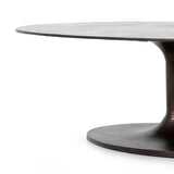 We love the open, airy base of this Simone Oval Coffee Table. Place in your living room or lounge area and place your favorite accessories to elevate the space. Amethyst Home provides interior design services, furniture, rugs, and lighting in the Dallas metro area.