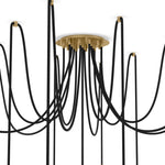Featuring Spider Burnished Brass Clear Ribbon Glass Cord Chandelier by Four Hands at Amethyst Home. Clear glass spheres float at varying lengths for a statement-making piece. Each globe is individually blown, shaped and sculpted by hand through a one-hour process. Brass and glass are 98% recyclable. Designed and sustainably crafted in Poland by Schwung.
Overa. Amethyst Home provides interior design, new home construction design consulting, vintage area rugs, and lighting in the Houston metro area.