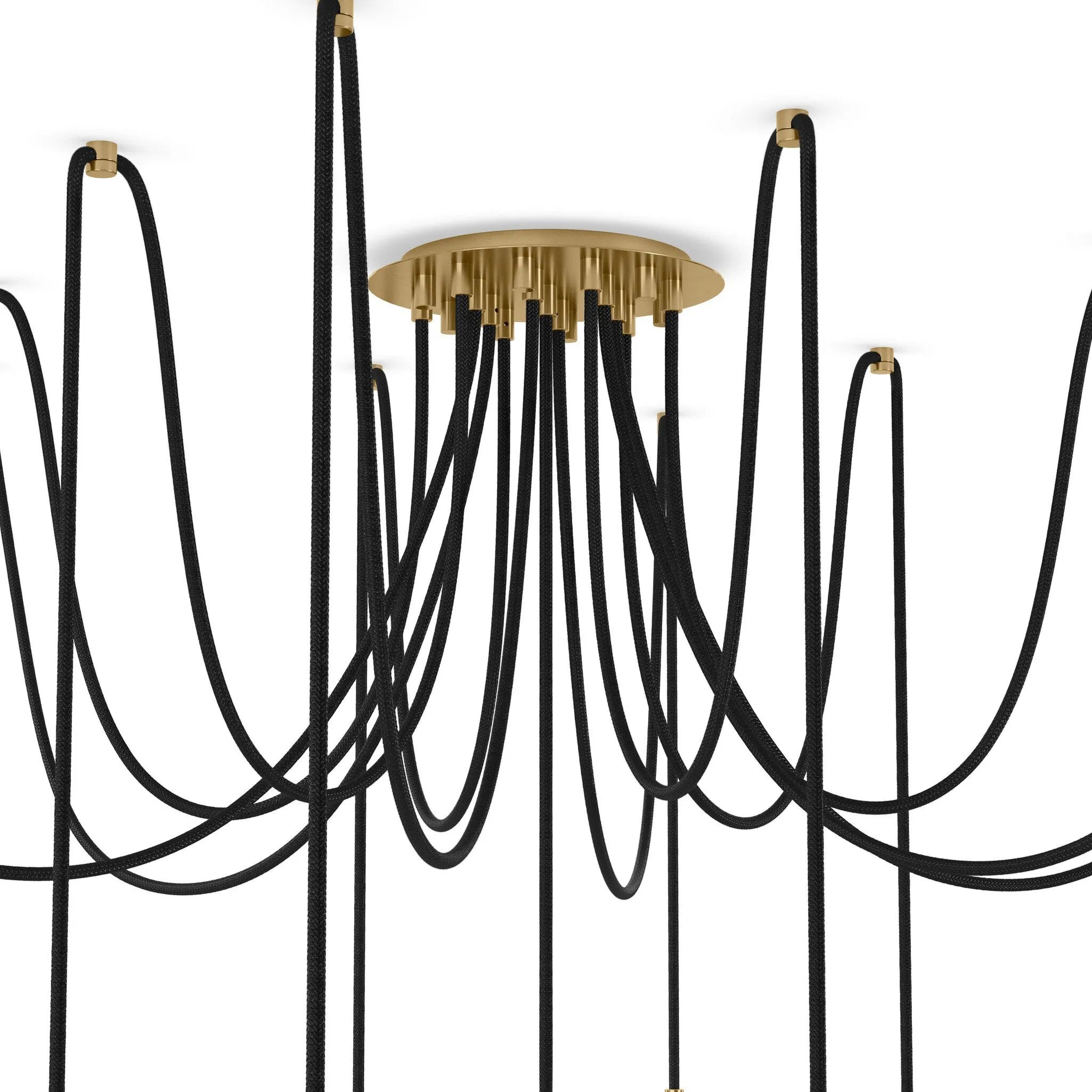 Featuring Spider Burnished Brass Clear Ribbon Glass Cord Chandelier by Four Hands at Amethyst Home. Clear glass spheres float at varying lengths for a statement-making piece. Each globe is individually blown, shaped and sculpted by hand through a one-hour process. Brass and glass are 98% recyclable. Designed and sustainably crafted in Poland by Schwung.
Overa. Amethyst Home provides interior design, new home construction design consulting, vintage area rugs, and lighting in the Houston metro area.
