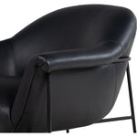 Featuring Suerte Chair - Carson Black by Four Hands at Amethyst Home. With a curvy silhouette and classic rolled arms, thick-cut top-grain leather brings a fresh feel to vintage-inspired accent seating, with an airy iron cradle base for a beautiful balance of scale.Overall Dimensions: 35"W x 33.50"L x 31"H
Collection: FarrowColors: Carson Black ,Matte Ebo. Amethyst Home provides interior design, new home construction design consulting, vintage area rugs, and lighting in the Kansas City metro area.